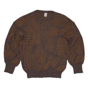 Sundazed (Italy) Vintage Jacquard Stocking Stitch Jumper : L